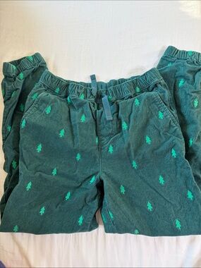 Hanna Andersson Teal Shorts with Green Tree Print